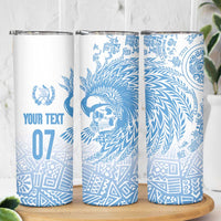 Guatemala Personalized Skinny Tumbler Mayan Warrior - Wonder Print Shop