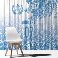 Guatemala Personalized Window Curtain Mayan Warrior - Wonder Print Shop