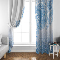 Guatemala Personalized Window Curtain Mayan Warrior - Wonder Print Shop