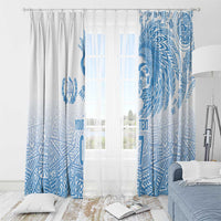 Guatemala Personalized Window Curtain Mayan Warrior - Wonder Print Shop