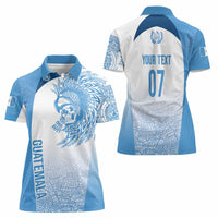 Guatemala Personalized Women Polo Shirt Mayan Warrior - Wonder Print Shop