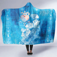 Afro Erzulie Dantor Veve Hooded Blanket Mother Goddess