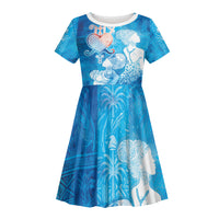 Afro Erzulie Dantor Veve Kid Short Sleeve Dress Mother Goddess
