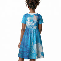 Afro Erzulie Dantor Veve Kid Short Sleeve Dress Mother Goddess