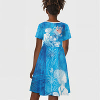 Afro Erzulie Dantor Veve Kid Short Sleeve Dress Mother Goddess