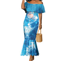 Afro Erzulie Dantor Veve Mermaid Dress Mother Goddess