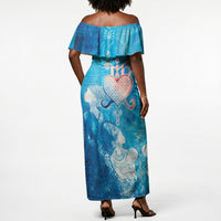Afro Erzulie Dantor Veve Off Shoulder Maxi Dress Mother Goddess