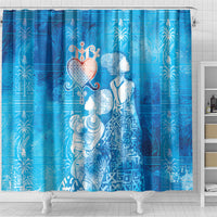 Afro Erzulie Dantor Veve Shower Curtain Mother Goddess