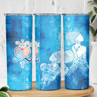 Afro Erzulie Dantor Veve Skinny Tumbler Mother Goddess