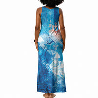 Afro Erzulie Dantor Veve Tank Maxi Dress Mother Goddess