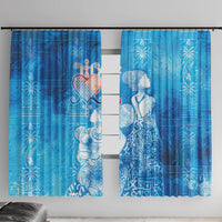 Afro Erzulie Dantor Veve Window Curtain Mother Goddess