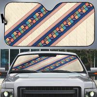 Zimbabwe Heritage Auto Sun Shade Screen Print Animals Motif