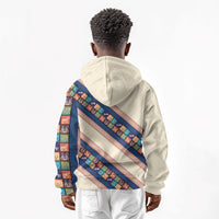 Zimbabwe Heritage Kid Hoodie Screen Print Animals Motif