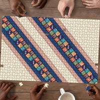 Zimbabwe Heritage Puzzle Screen Print Animals Motif