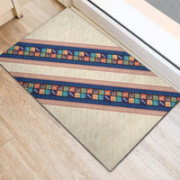 Zimbabwe Heritage Rubber Doormat Screen Print Animals Motif