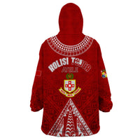 Personalised Kolisi Tonga Atele Wearable Blanket Hoodie Tongan Kupesi - Special - Wonder Print Shop