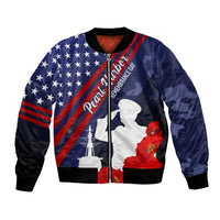 Pearl Harbor Remembrance Day Bomber Jacket Poppy Mix Style LT7 - Wonder Print Shop