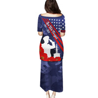 Pearl Harbor Remembrance Day Family Matching Puletasi Dress and Hawaiian Shirt Poppy Mix Style - Wonder Print Shop
