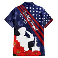 Pearl Harbor Remembrance Day Family Matching Short Sleeve Bodycon Dress and Hawaiian Shirt Poppy Mix Style - Wonder Print Shop