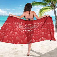 Wales Rugby Personalised Sarong Heraldic Dragon Basic Red - Wonder Print Shop