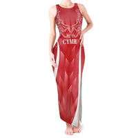 Wales Rugby Personalised Tank Maxi Dress Heraldic Dragon Basic Red - Wonder Print Shop