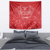 Wales Rugby Personalised Tapestry Heraldic Dragon Basic Red - Wonder Print Shop