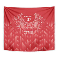 Wales Rugby Personalised Tapestry Heraldic Dragon Basic Red - Wonder Print Shop