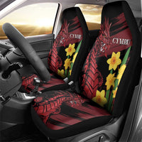 Wales Cymru Am Byth Car Seat Cover Dragon & Daffodil