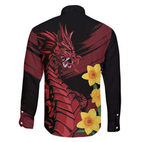 Wales Cymru Am Byth Family Matching Off Shoulder Maxi Dress and Hawaiian Shirt Dragon & Daffodil LT7 - Wonder Print Shop