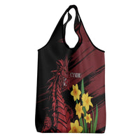 Wales Cymru Am Byth Grocery Bag Dragon & Daffodil