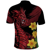 Wales Cymru Am Byth Polo Shirt Dragon & Daffodil - Wonder Print Shop