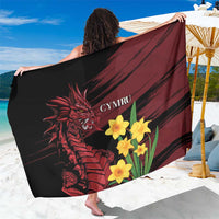 Wales Cymru Am Byth Sarong Dragon & Daffodil - Wonder Print Shop