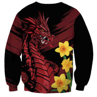 Wales Cymru Am Byth Sweatshirt Dragon & Daffodil - Wonder Print Shop