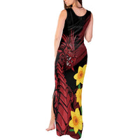 Wales Cymru Am Byth Tank Maxi Dress Dragon & Daffodil - Wonder Print Shop
