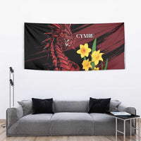 Wales Cymru Am Byth Tapestry Dragon & Daffodil - Wonder Print Shop