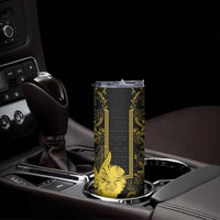 Philippines Eagle Barong Skinny Tumbler Filipino Eight Rayed Gold Sun - Wonder Print Shop