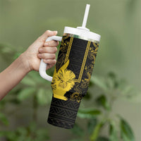 Philippines Eagle Barong Tumbler With Handle Filipino Eight Rayed Gold Sun - Wonder Print Shop