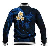Hawaii Baseball Jacket Niihau Islands Polynesian Sunset Plumeria Blue Vibe LT9 - Wonder Print Shop