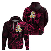 Hawaii Hoodie Niihau Islands Polynesian Sunset Plumeria Pink Vibe - Wonder Print Shop