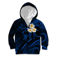 Hawaii Kid Hoodie Molokai Islands Polynesian Sunset Plumeria Blue Vibe - Wonder Print Shop