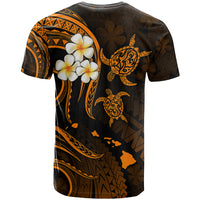 Hawaii T Shirt Molokai Islands Polynesian Sunset Plumeria Gold Vibe - Wonder Print Shop