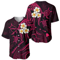 Hawaii Baseball Jersey Molokai Islands Polynesian Sunset Plumeria Pink Vibe LT9 - Wonder Print Shop