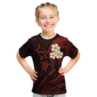 Polynesian Hawaii Kid T Shirt Molokai Islands with Pacific Plumeria Red Vibe - Wonder Print Shop