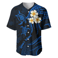 Hawaii Baseball Jersey Lanai Islands Polynesian Sunset Plumeria Blue Vibe LT9 - Wonder Print Shop