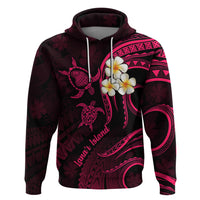 Hawaii Hoodie Lanai Islands Polynesian Sunset Plumeria Pink Vibe - Wonder Print Shop