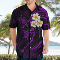 Polynesian Hawaii Hawaiian Shirt Lanai Islands with Pacific Plumeria Purple Vibe - Wonder Print Shop