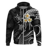 Polynesian Hawaii Hoodie Lanai Islands with Pacific Plumeria White Vibe - Wonder Print Shop