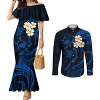 hawaii-couples-mermaid-dress-and-long-sleeve-button-shirts-kauai-islands-polynesian-sunset-plumeria