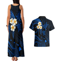 Hawaii Couples Matching Tank Maxi Dress And Hawaiian Shirt Kauai Islands Polynesian Sunset Plumeria LT9 - Wonder Print Shop