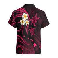 Hawaii Hawaiian Shirt Kauai Islands Polynesian Sunset Plumeria Pink Vibe - Wonder Print Shop